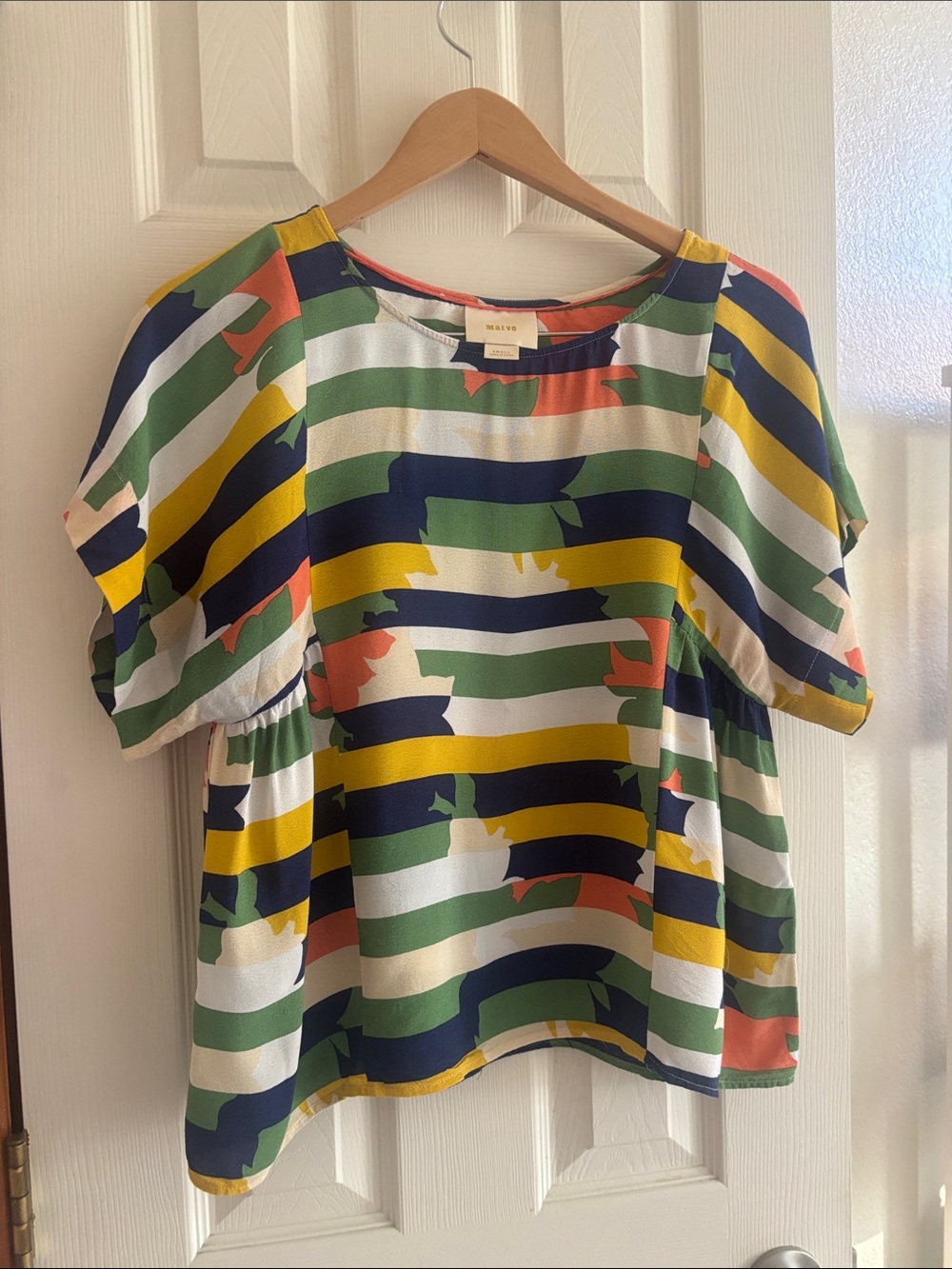 Maeve Geometric Blouse
